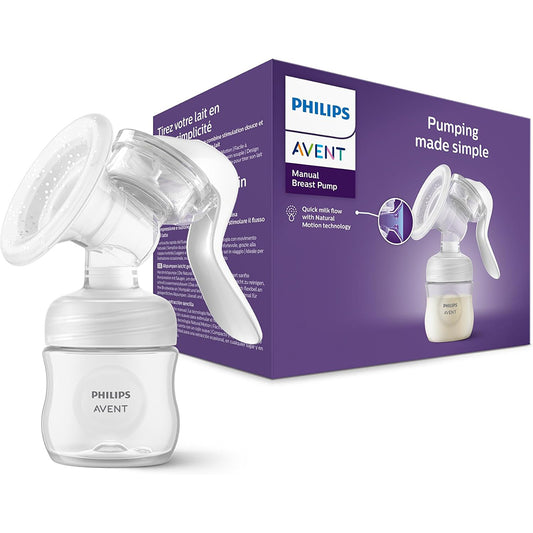 Philips Avent Manual Breast Pump - BPA-Free (Model SCF430/01), Transparent
