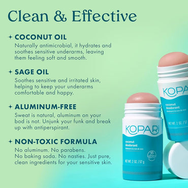 Kopari Aluminum-Free Coconut Deodorant - Original