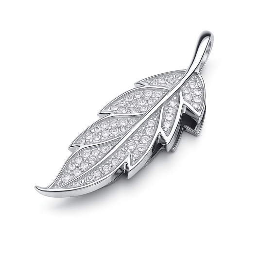 Crystal Jewelry Leaf USB Flash Drive Couple Personality Maple Leaf Fashion