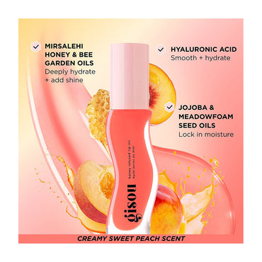 Gisou Honey Infused Lip Oil - Bee-llini Peach
