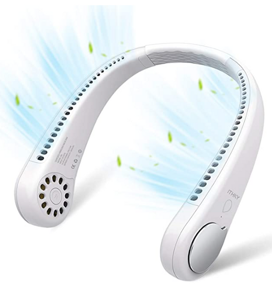 Vaneless Neck Hanging Fan - White