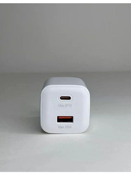 Dual Input Fast Charging Adapter (67 PD)