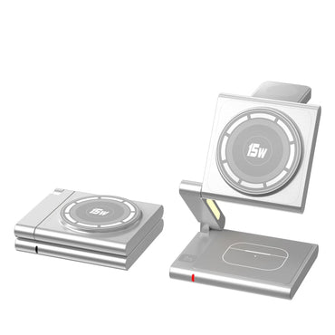 Folding Mobile Phone Headset Watch Three-in-One Wireless Charger