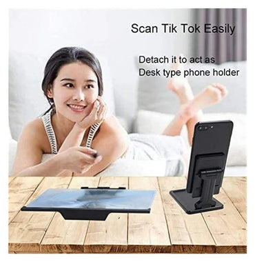 HD Phone Screen Amplifier with Foldable Phone Stand