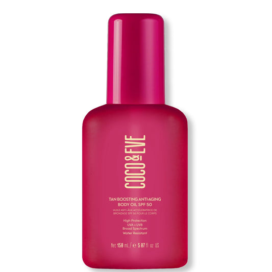 Coco & Eve Tan Boosting Anti-aging Body Oil SPF50