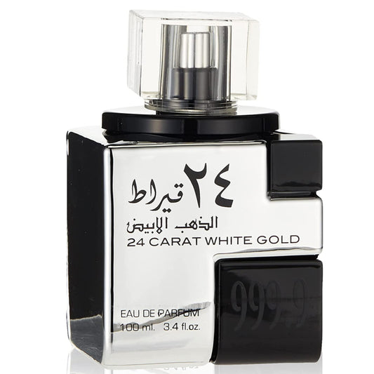 Lattafa 24 Carat White Gold Unisex Eau De Parfum 100ml
