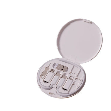 Portable Multifunction Data Cable Digital Storage Box Data Cable 60W Fast Charging Cable Five-in-one