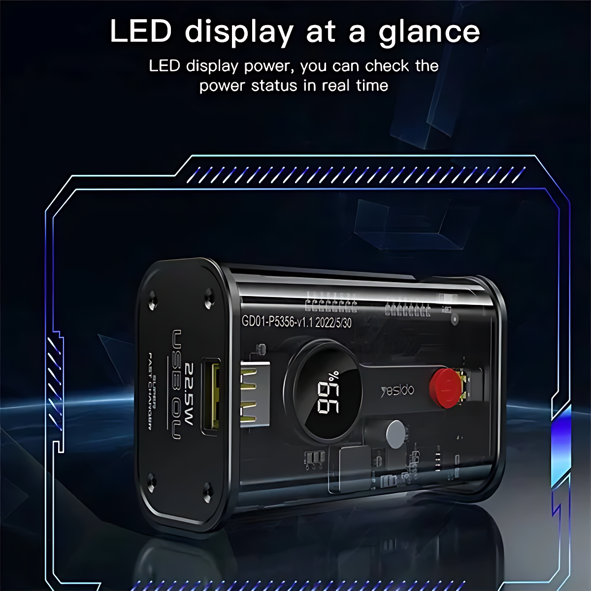 Power Bank With LED Display