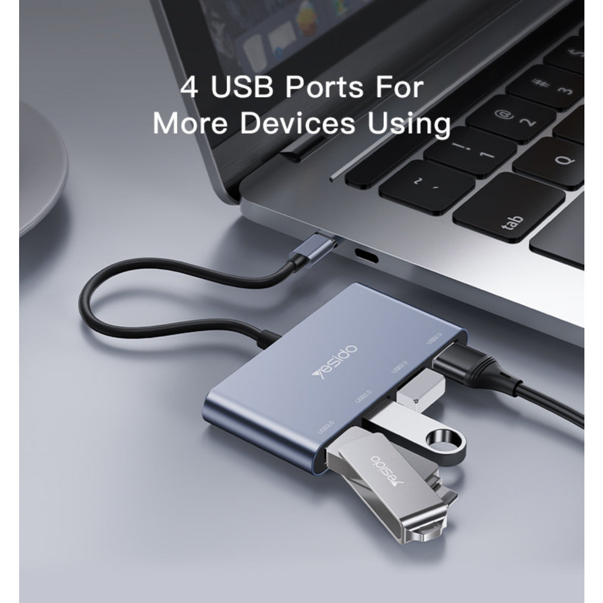 4-in-1 USB Multifunction Hub Adapter