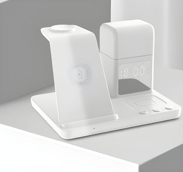 Wireless Charger 6-in-1 Small Night Lamp Alarm Clock