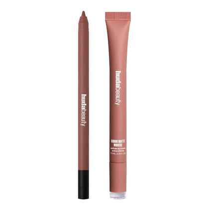 Huda Beauty Bombshell Brown Lip Duo