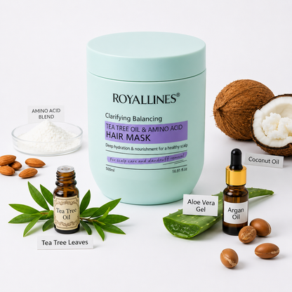 Royallines Clarifying Balancing Tea Tree Oil & Amino Acid Hair Mask