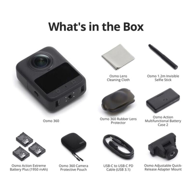DJI Osmo 360 Action Camera - Adventure Combo