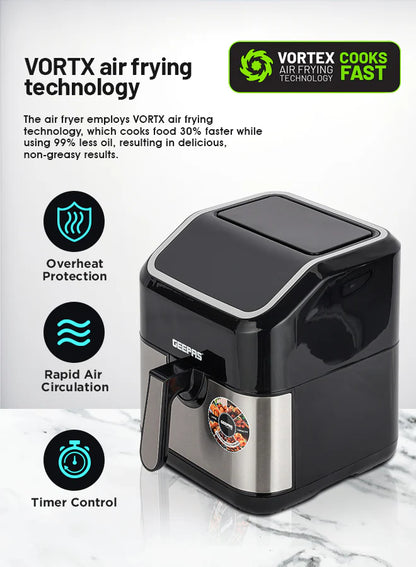 Geepas Digital Air Fryer- GAF37527UK