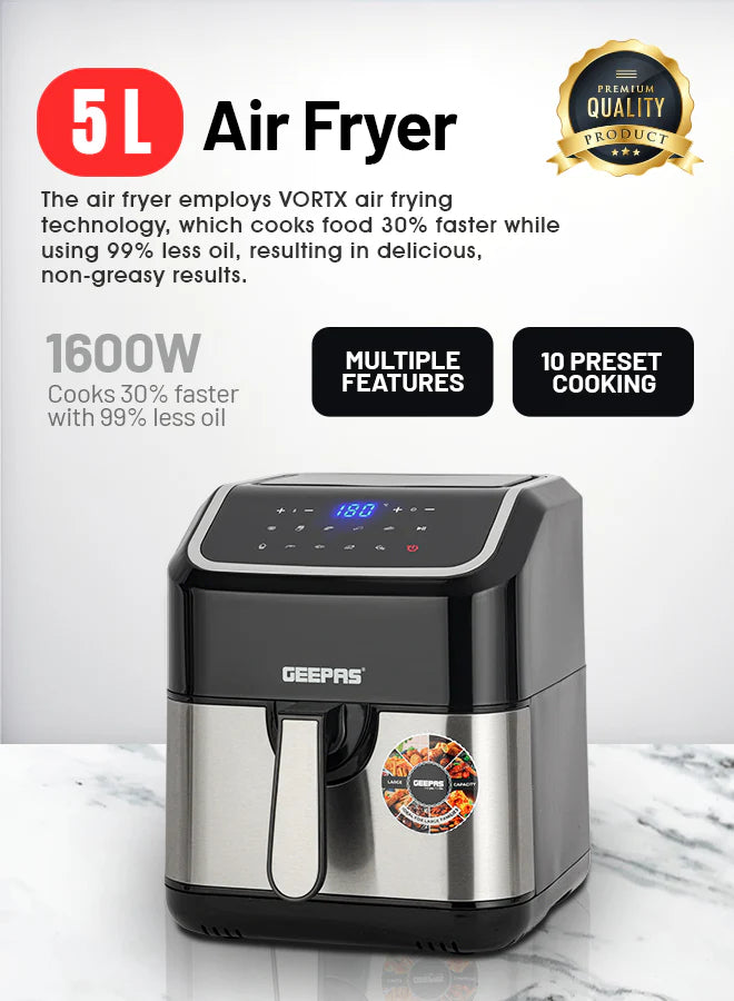 Geepas Digital Air Fryer- GAF37527UK