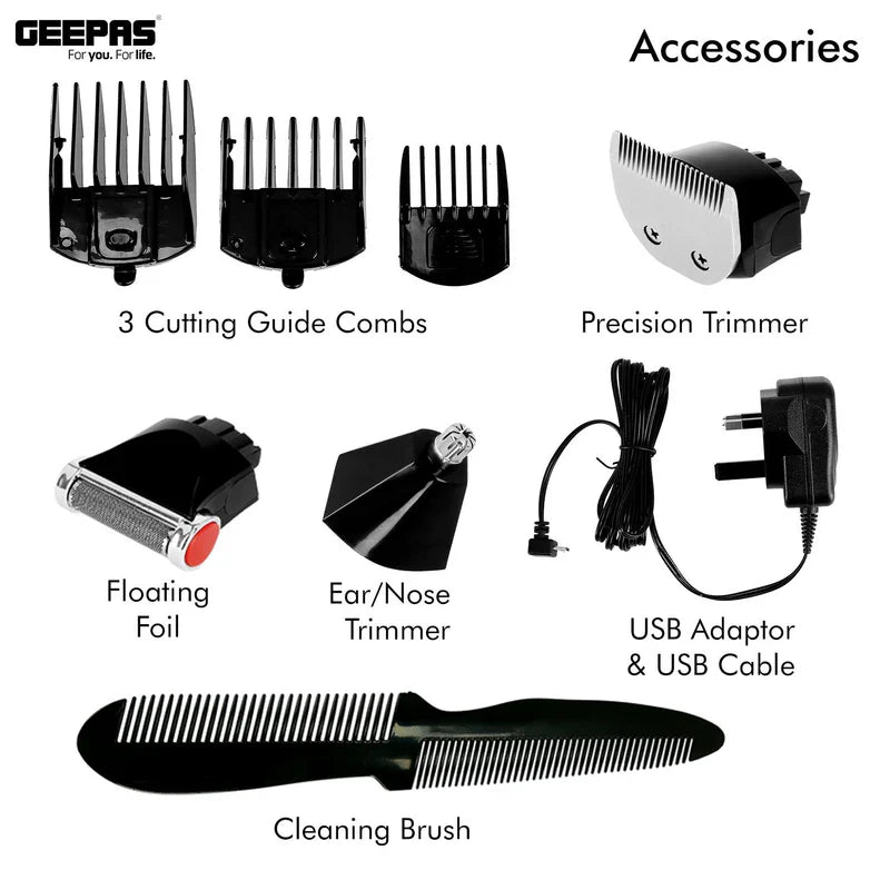 Geepas 7-in-1 Grooming Kit