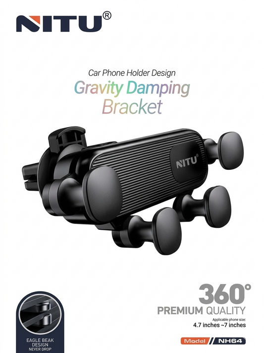 Nitu Gravity Damping Bracket Car Phone Holder
