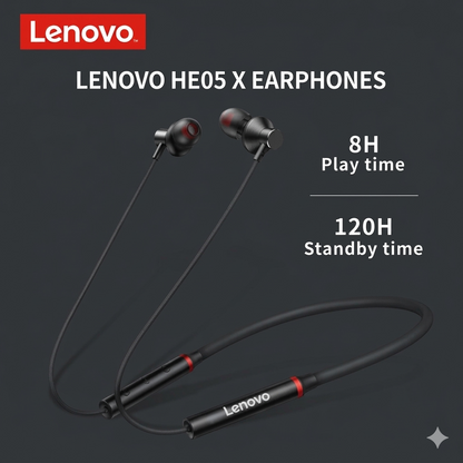 Lenovo Hanging Neckband Wireless Headphones