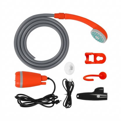 Portable Shower + 12V Car Camping Shower Kit