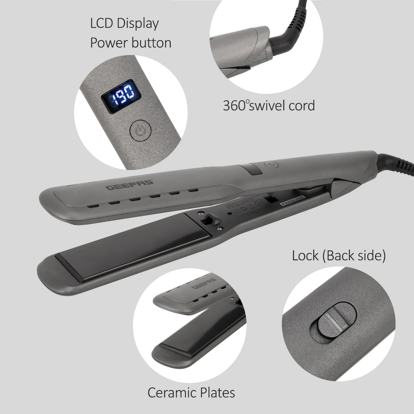 Geepas Easy-Style Hair Straightener