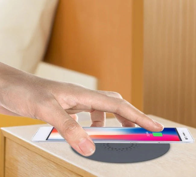 Compatible With Desk Dining Table Hidden 10 Watt Mobile Phone Wireless Charger 60MM Round Bed Head Embedded Fast Charging