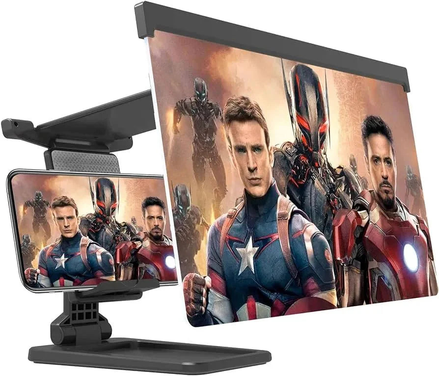 HD Phone Screen Amplifier with Foldable Phone Stand