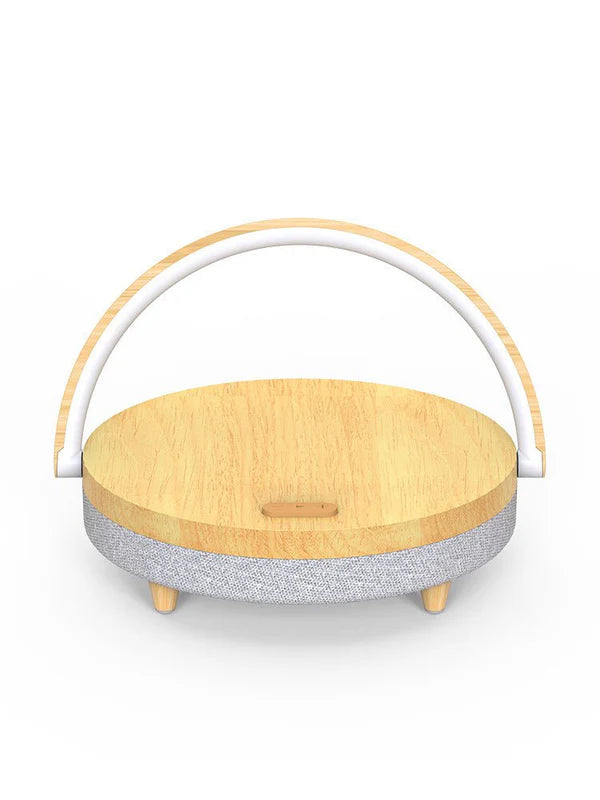 Home Desk Lamp Wireless Charging With Holder Home Desktop Mobile Phone Wireless 10W Fast Charger Multi-Function Bluetooth Speaker Mobile Phone Wireless Charging Dedside Night Light Mobile Phone Holder