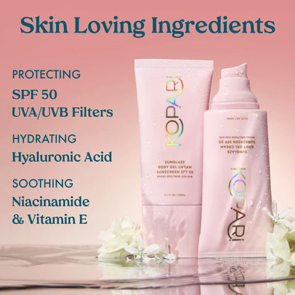 Kopari Beauty Sunglaze Body Gel Cream Sunscreen SPF 50+