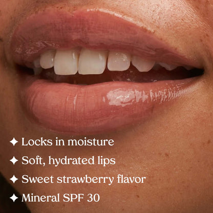Kopari Lip Love Moisture Balm SPF 30 - Pink Strawberry 15g