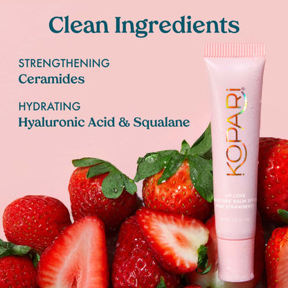 Kopari Lip Love Moisture Balm SPF 30 - Pink Strawberry 15g