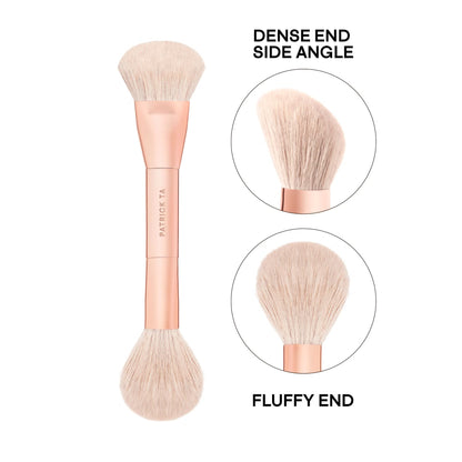 PATRICK TA Dual-Ended Blush Brush