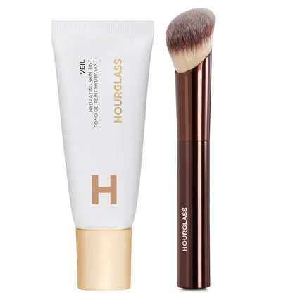 Hourglass Hydrating Skin Tint and Soft Glow Foundation Brush Bundle