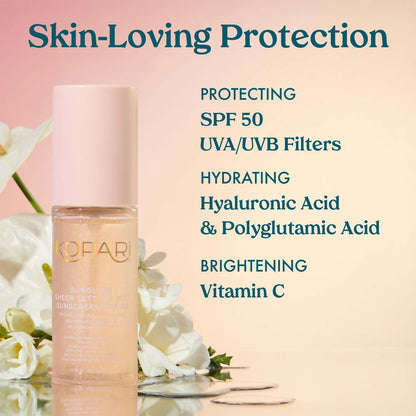 Kopari Beauty Sunglaze Sheer Setting Mist Sunscreen SPF 50 40ml