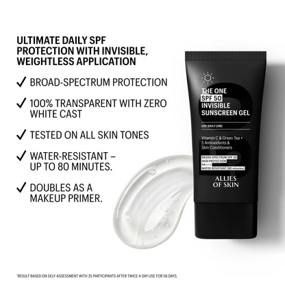 Allies of Skin THE ONE SPF 50 Invisible Sunscreen Gel 50ml