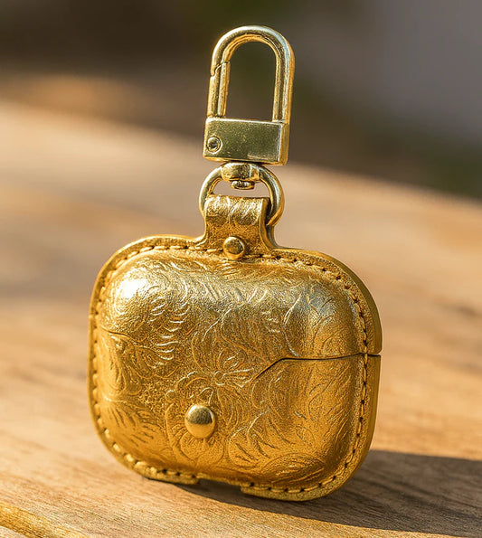 Luxury Gold Embossed AirPods Case