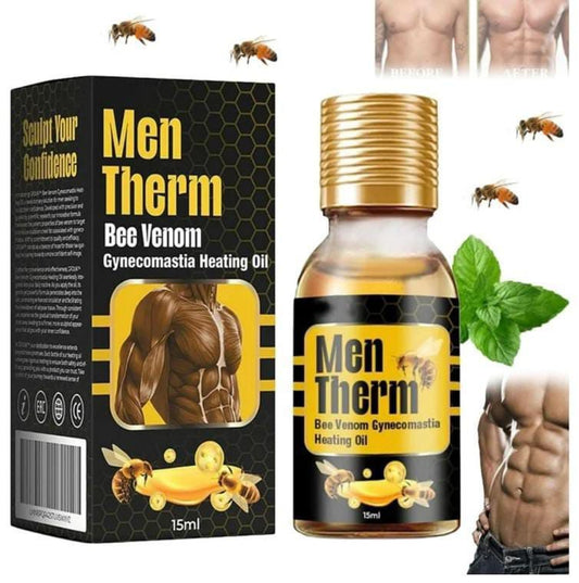 زيت التدفئة MenTherm Bee Venom Gynecomastia