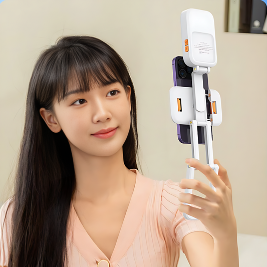 Mini RGB Fill Light Portable Phone Holder